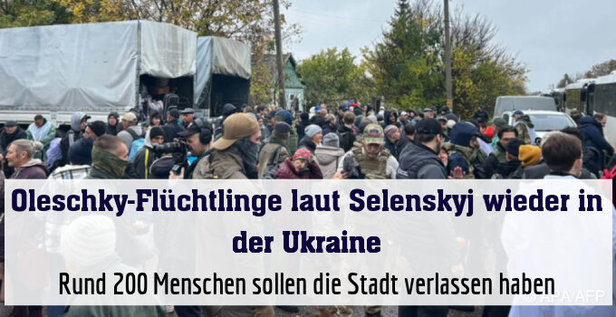 Rund 200 Menschen sollen die Stadt verlassen haben