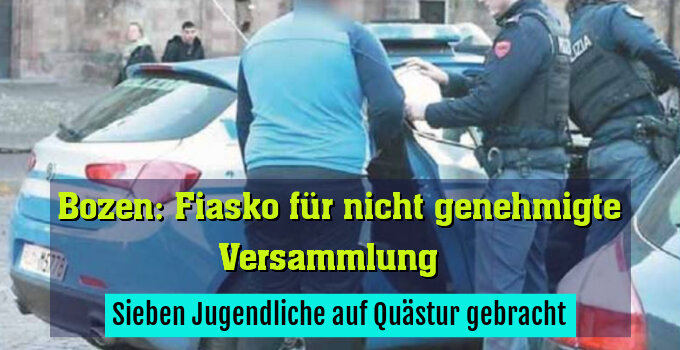 Sieben Jugendliche auf Quästur gebracht