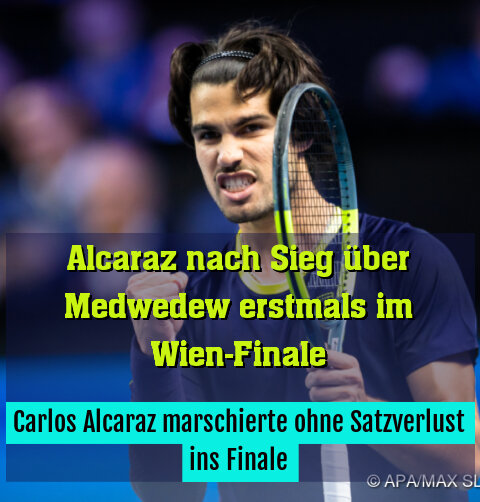 Carlos Alcaraz marschierte ohne Satzverlust ins Finale