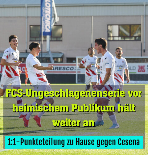 1:1-Punkteteilung zu Hause gegen Cesena