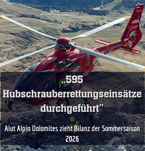  Aiut Alpin Dolomites zieht Bilanz der Sommersaison 2026