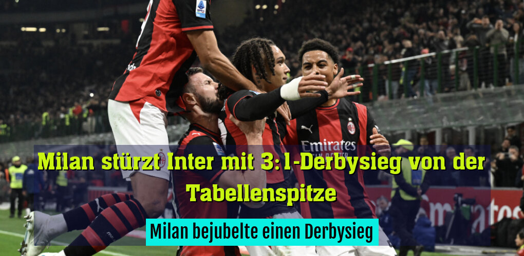 Milan bejubelte einen Derbysieg
