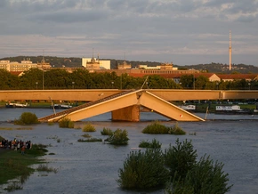 Arbeiten an eingestürzter Brücke in Dresden vorerst beendet