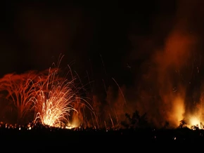 Vulkan Kilauea auf Hawaii wieder ausgebrochen