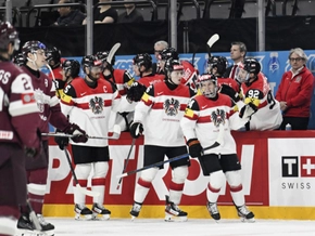 Österreich nach 6:1 über Lettland im WM-Viertelfinale