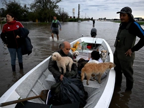 Überschwemmungen nach anhaltendem Regen in Argentinien