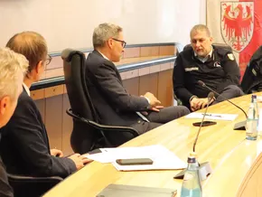 Zivilschutzchef Ciciliano bei Landeshauptmann Kompatscher