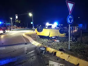 Dramatischer Unfall in Salurn endet trotzdem glimpflich