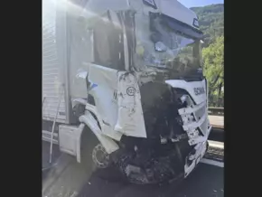 Lkw-Unfall auf Brennerautobahn bei Bozen Nord