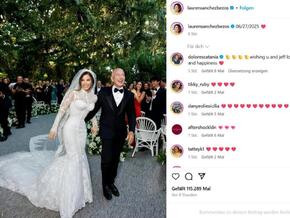 Hochzeit nun offiziell: Lauren Sánchez heißt nun auch Bezos