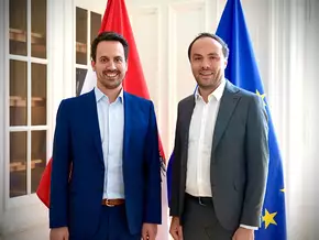 Landesrat Achammer trifft Bildungsminister Wiederkehr in Wien