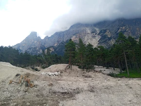 Erneuter Murenabgang auf Dolomitenstraße