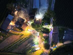 Großbrand beim Töllerhof in Algund