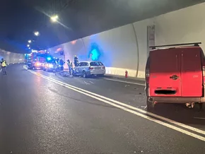 Verkehrsunfall beim Sonnenburger Tunnel