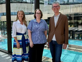 Besuch von Stadträtin Barbara Hölzl in der Therme Meran