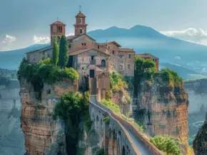 Sterbende Stadt in Italien am Abgrund