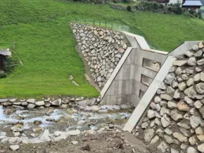 Wildbachverbauung verbessert Hochwasserschutz im Keilbach