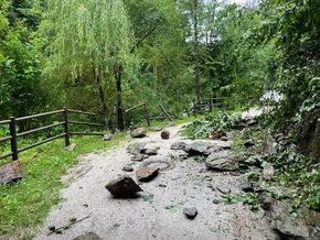 Felssturz in der Rienzschlucht