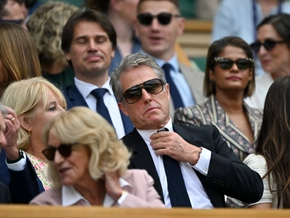 Video von Hugh Grant in Wimbledon sorgt für Belustigung