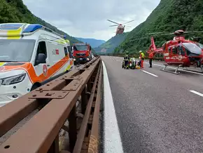 Schwerer Unfall auf der Brennerautobahn