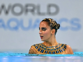 Synchronschwimmerin V. Alexandri im Technik-Solobewerb WM-4.