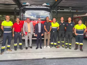 Corrarati und sein Vize empfangen Kommandanten der Feuerwehr