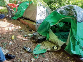 Illegales Zeltlager auf Guntschnapromenade geräumt