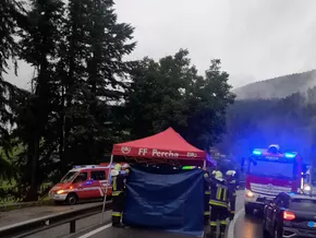 Junger Motorradfahrer bei Unfall nahe Percha schwer verletzt