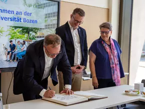 Delegation aus Thüringen zu Besuch an der Freien Universität Bozen