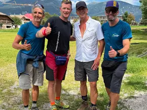 Markus Lanz gleitet über Heimat in den Dolomiten