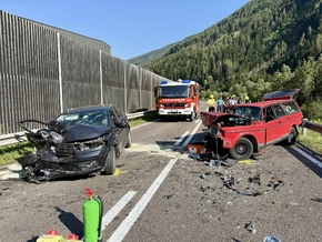 Schwerer Frontalzusammenstoß bei Vintl
