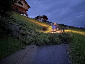 Olang: Erdrutsch in Geiselsberg