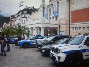 Großaufgebot von Polizei in Meran