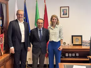 hds zum Antrittsbesuch bei Quästor Ferrari