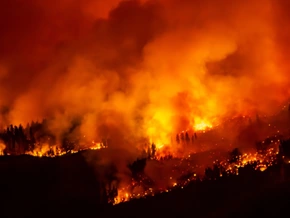 Heftiges Feuer wütet nahe Hafenstadt im Westen Kanadas