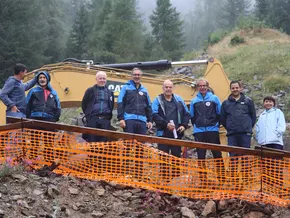 Landeshauptmann begutachtet Bauwerke zum Schutz der Bevölkerung