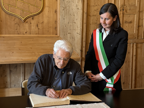 Präsident Mattarella zu Gast im Kastelruther Rathaus