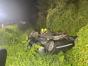Auto überschlägt sich bei St. Georgen
