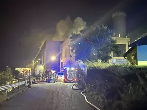 Brand in Trockenanlage des Fernheizwerks Laas