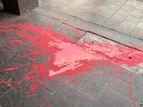 Antrag zu Gaza abgelehnt: Randalierer schlagen vor Bozner Rathaus zu