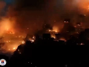 Manila: Ganzer Stadtteil in Flammen