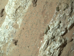 Mars-Stein mit Zeichen von früherem Leben