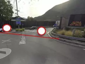 Straßensperrung am Mittelanschluss Vahrn