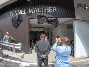 Der Walther Tunnel in Bozen ist eröffnet