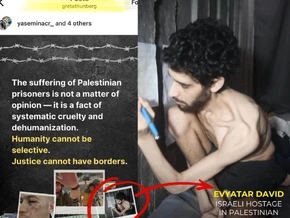 “Unmenschliche Grausamkeit gegenüber Palästinensern”: Foto zeigt jedoch israelische Geisel
