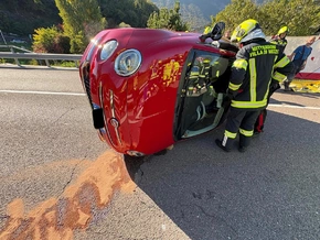 Autounfall auf der Weinstraße bei Kaltern