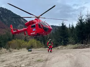 Blutspur in den Alpen