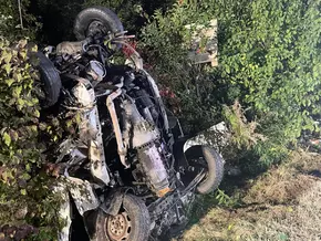 Frau übersteht wie durch ein Wunder Unfall unversehrt