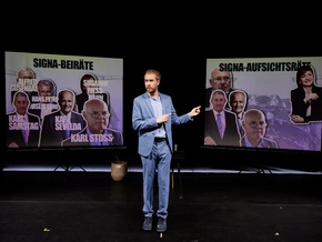 René Benko auf der Bühne