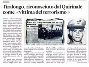 Süd-Tiroler Freiheit kritisiert Anerkennung Tiralongos als Terroropfer